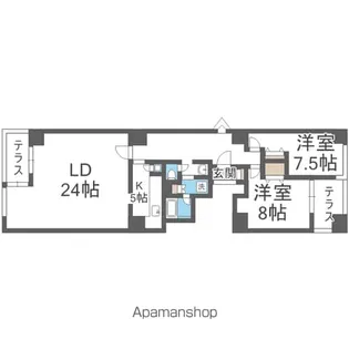 エルミタージュユリ【4階】の間取り