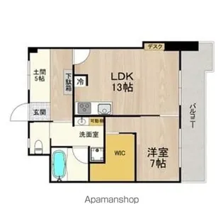 アルカディアイン【404号室】の間取り