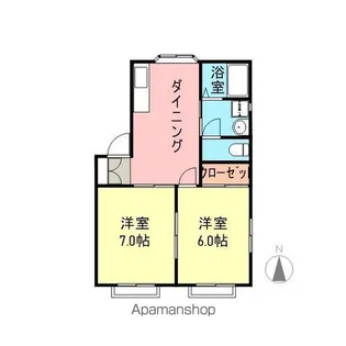 メゾンエスポワール【2階】の間取り