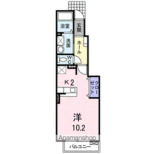 ロマネスクA【1階】の間取り