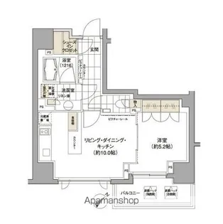 東京都渋谷区渋谷3丁目【マンション】の間取り