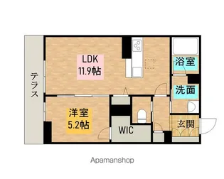 ヴァンヴェール【103号室】の間取り