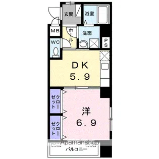 ベル・アビタシオン【3階】の間取り