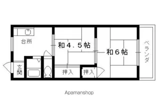 コーポ十条【302号室】の間取り