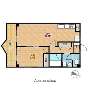 アーバニズムM11【407号室】の間取り