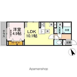 セレスティア鷺宮【1階】の間取り