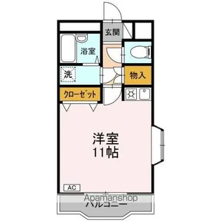 クリスタル甲府善光寺【3階】の間取り
