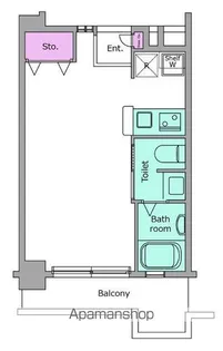 レジディア代々木Ⅱ【2階】の間取り