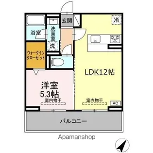 セレーナ東静岡【2階】の間取り