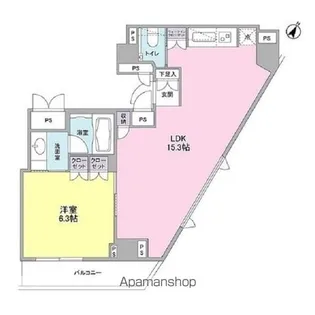 ステイレジデンス西新宿【12階】の間取り