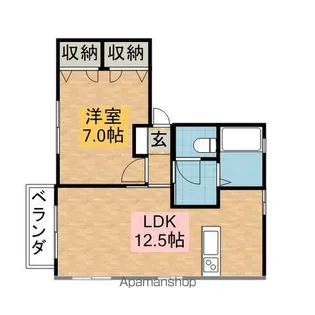 アビエスB【2階】の間取り