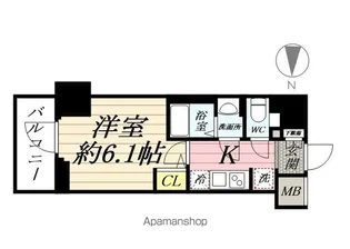 ルフレプレミアム横浜リーヴァ【7階】の間取り