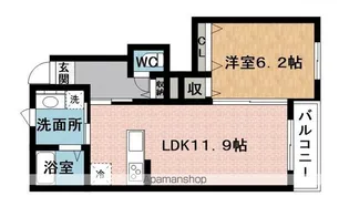 ROYAL YORK IV B棟【1階】の間取り