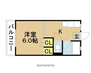 第一コーポグリーン【3階】の間取り