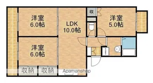 レークハイムB【303号室】の間取り