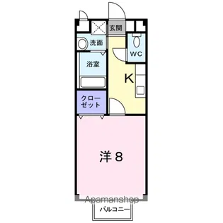 レコルト帖佐【2階】の間取り