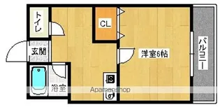 コスモメイト山之内【402号室】の間取り