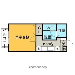コンフォートヴィラ野中【2階】の間取り