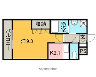 ARIA【206号室】の間取り