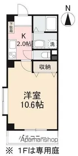 フィネス百恵【1階】の間取り