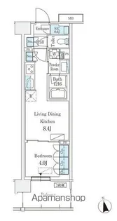 スカイグランデ津田沼【10階】の間取り
