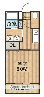 オーブⅢ(旧ぐらんしゅーるK)【2階】の間取り