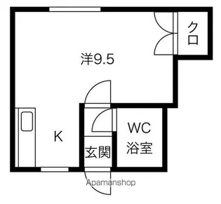 コーポ鈴【3号室】の間取り