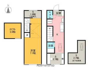 MARINO【B号室】の間取り