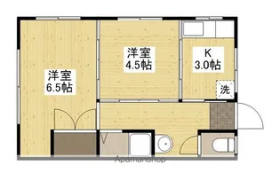 光ハイツ【3階】の間取り