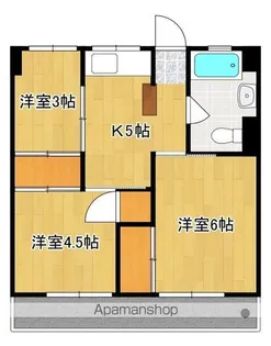 フェリオ甲府北口【602号号室】の間取り