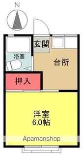 小山田ビレッチ【202号室】の間取り