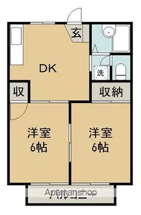 グリーンヒル【1階】の間取り