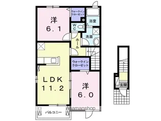 サンパティーク【2階】の間取り