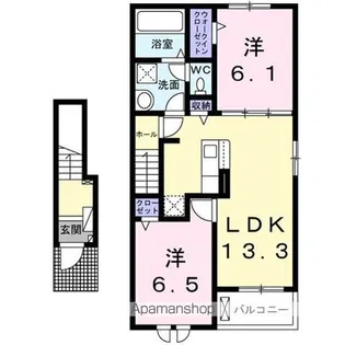 ネオ エルブ Ⅰ【2階】の間取り