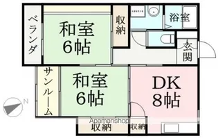 コーポ青山【302号室】の間取り