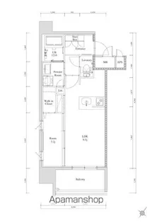エンクレスト天神南PURE【8階】の間取り