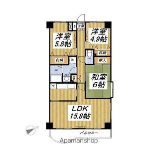 セピアコート高松【2階】の間取り