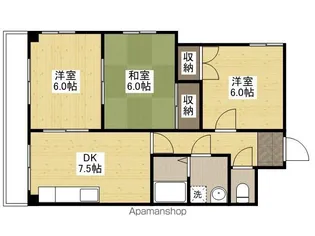クオーレ羽衣【2階】の間取り
