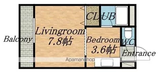 港プロシード26【1階】の間取り