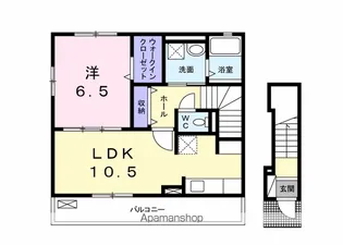 アバンツァート【2階】の間取り