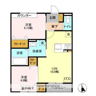 シャトーヒルズ【1階】の間取り
