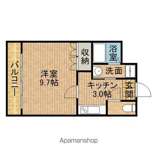 シャインプレイス【1階】の間取り