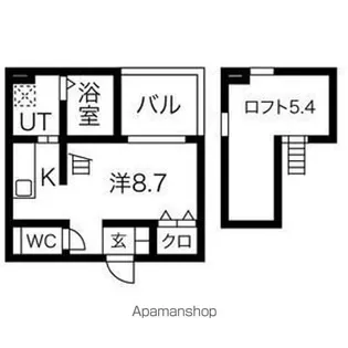 Luck【101号室】の間取り