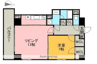 ランドハウス泉【2階】の間取り