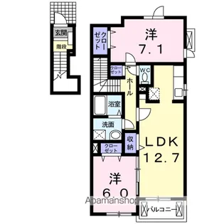 VENT VERTⅢ【2階】の間取り