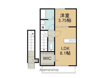 CASAPACIFICAHAISHI【2階】の間取り