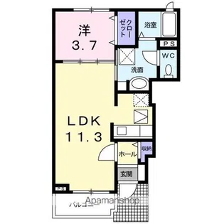 プリマベーラ B【1階】の間取り