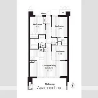 サンメゾン千種公園東【5階】の間取り