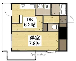 ラフィーネ大供【5階】の間取り