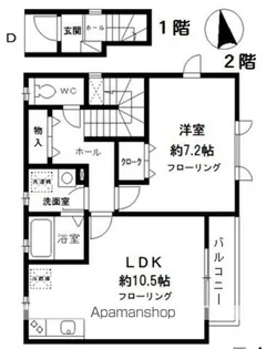 コート瀬田【2階】の間取り